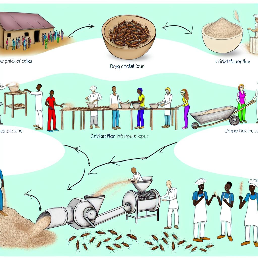 How cricket flour is made and used.