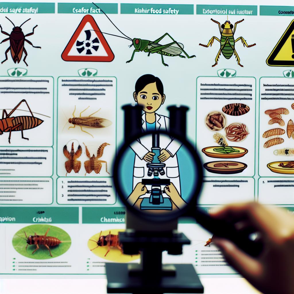 The safety regulations for eating insects.