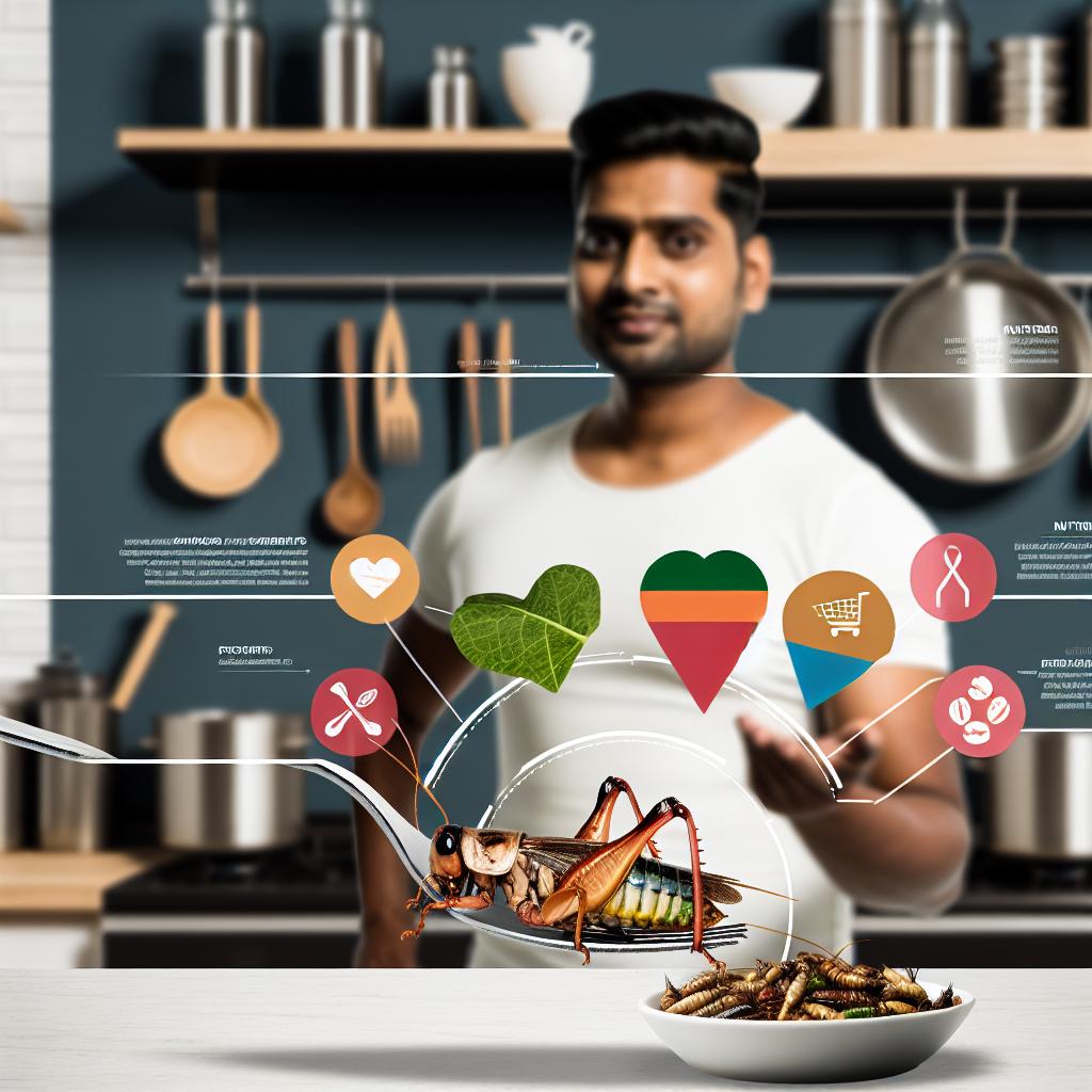The health benefits of eating crickets.