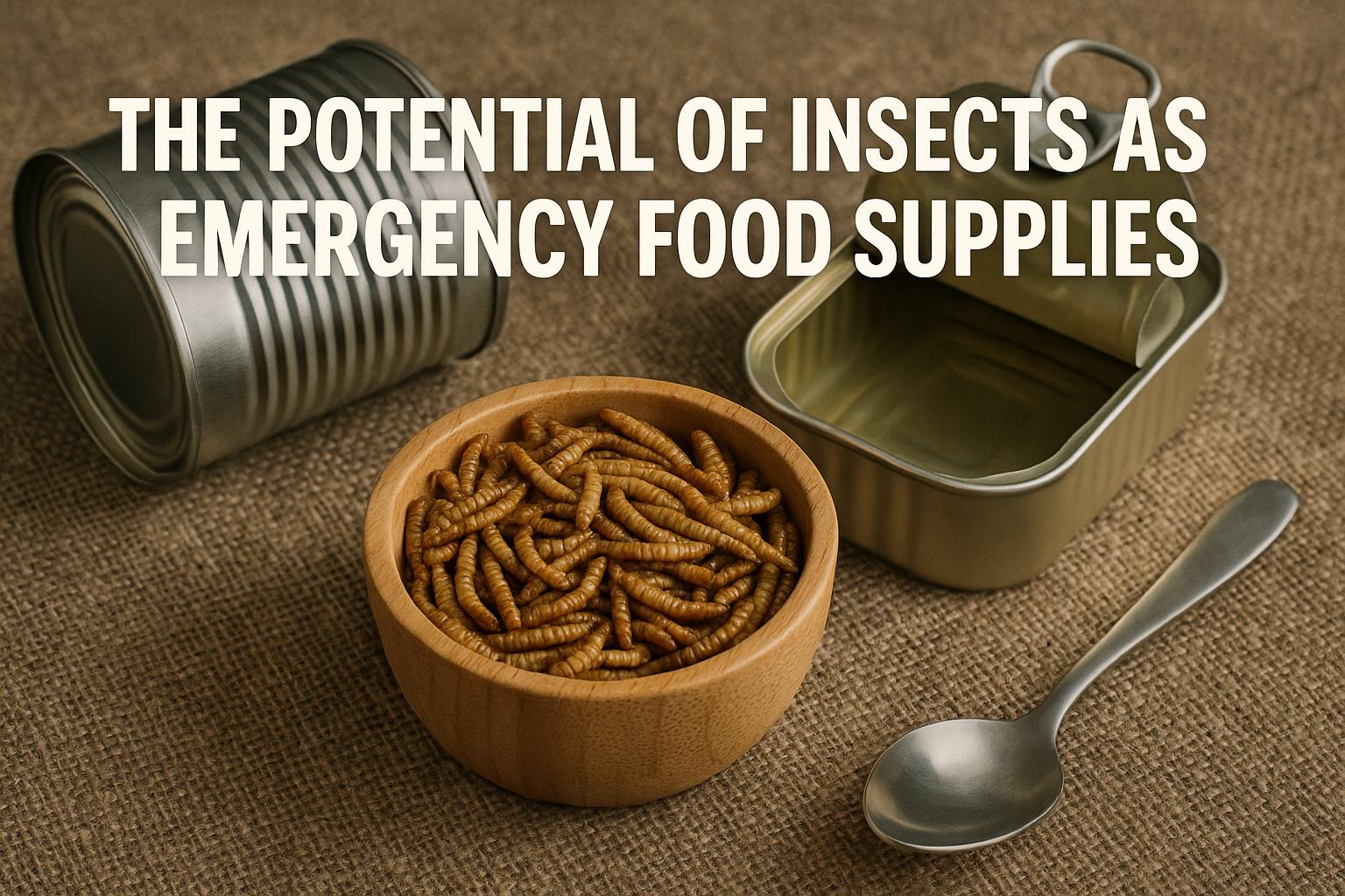 The potential of insects as emergency food supplies.