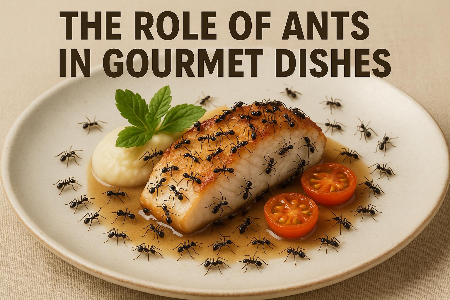 The role of ants in gourmet dishes.