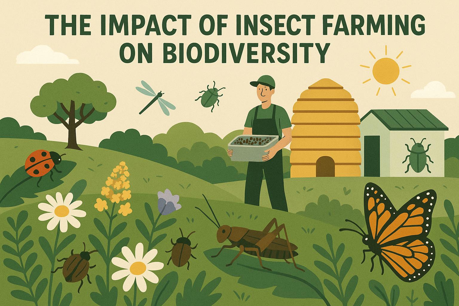 The impact of insect farming on biodiversity.