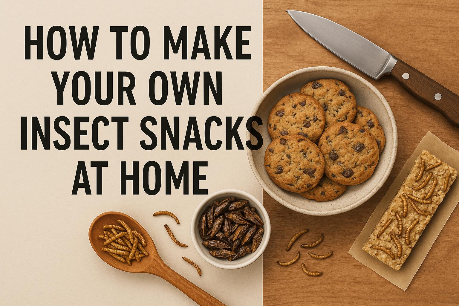 How to make your own insect snacks at home.