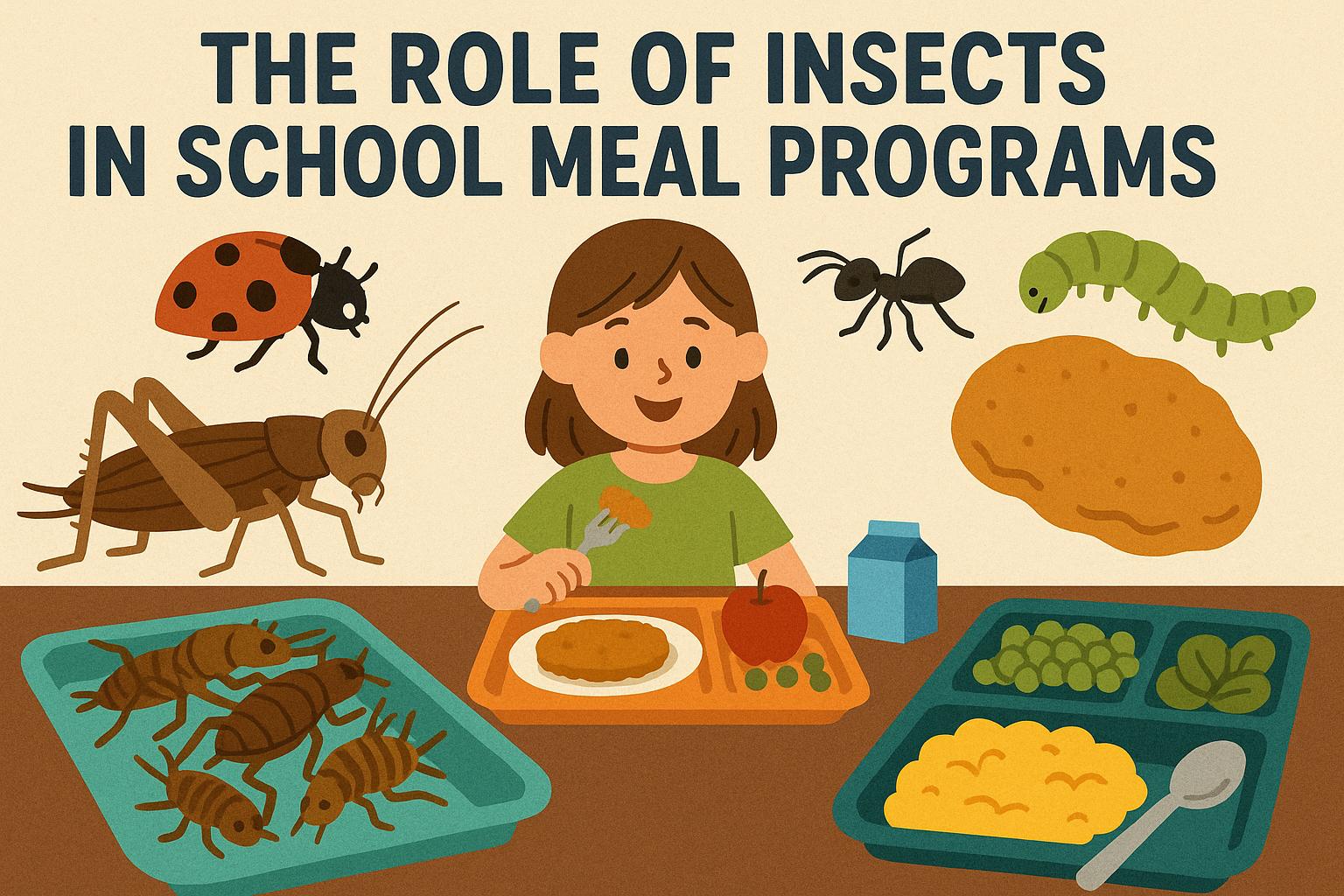 The role of insects in school meal programs.