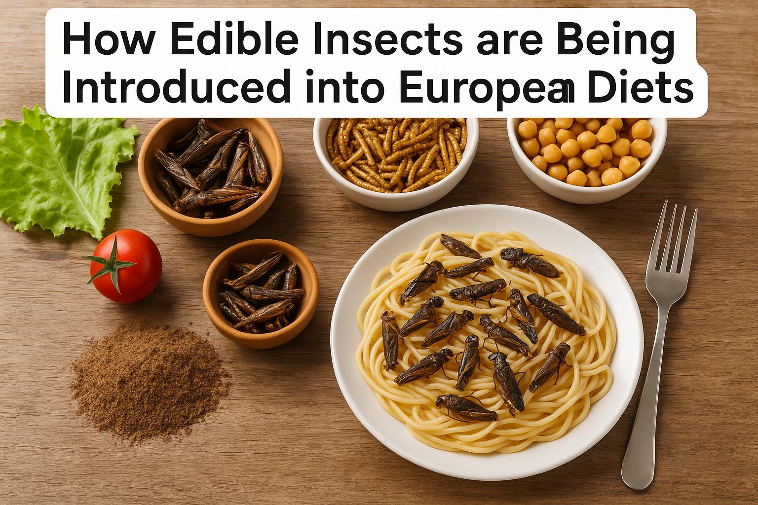 How edible insects are being introduced into European diets.