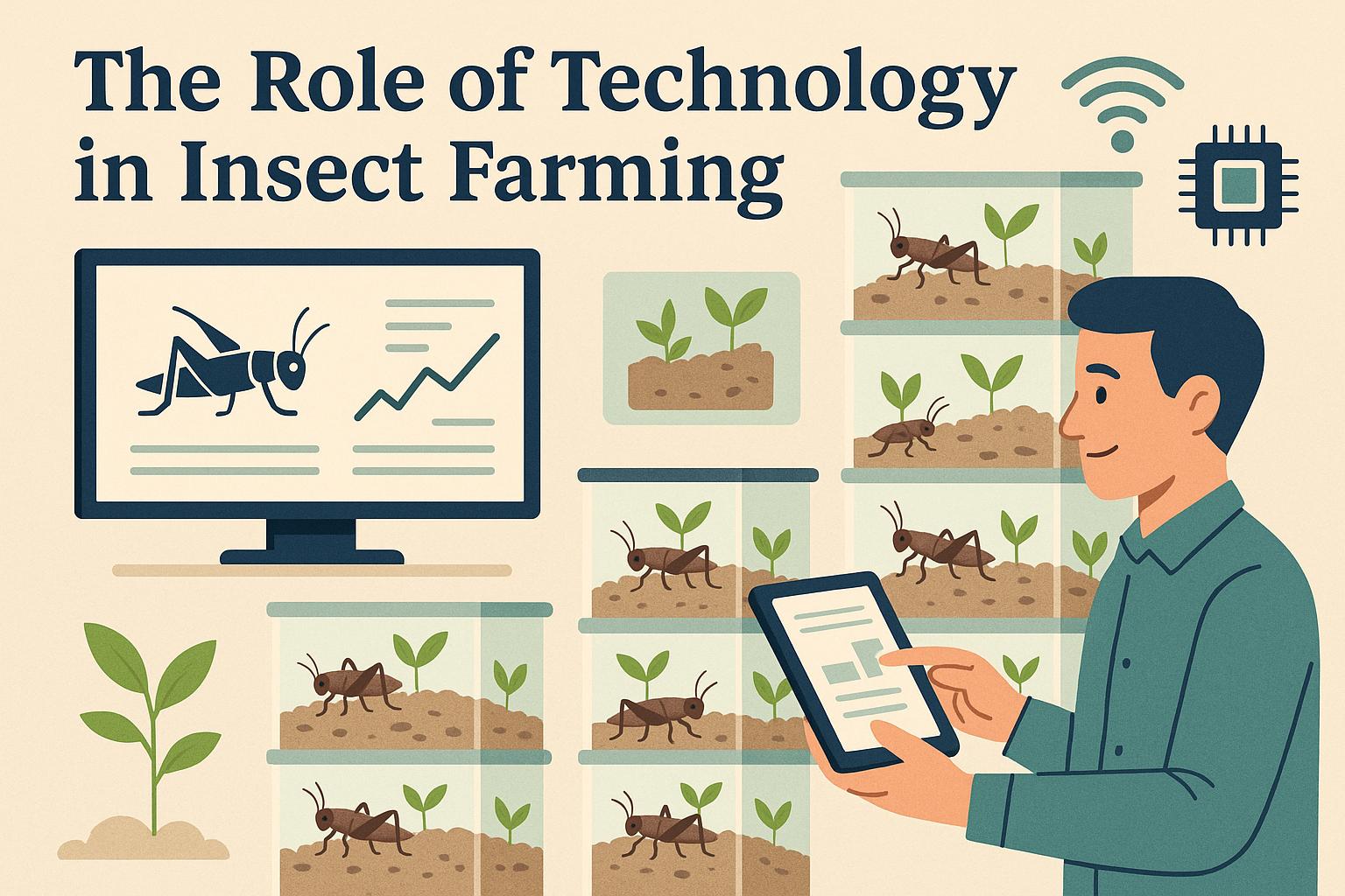The role of technology in insect farming.