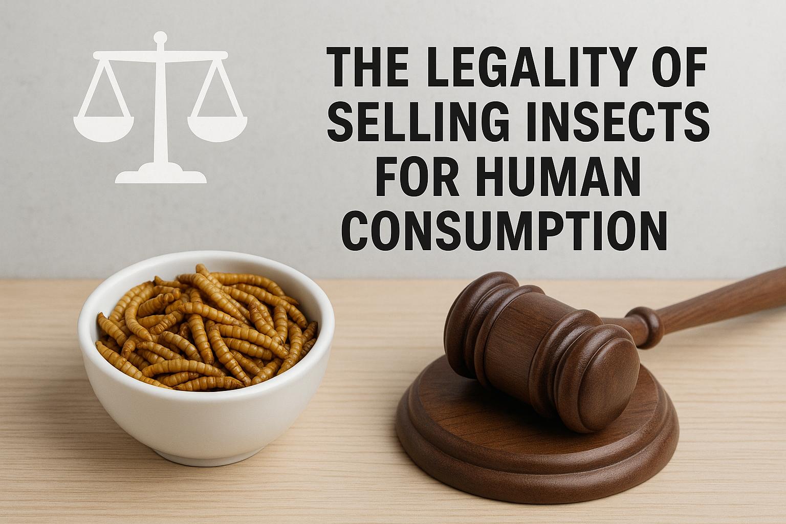 The legality of selling insects for human consumption.
