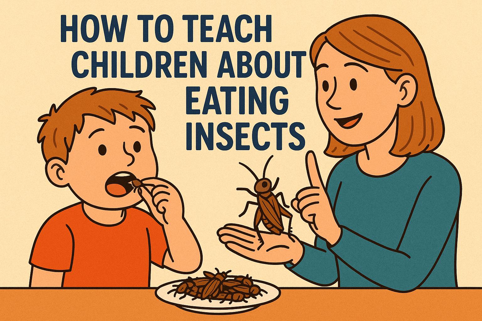 How to teach children about eating insects.