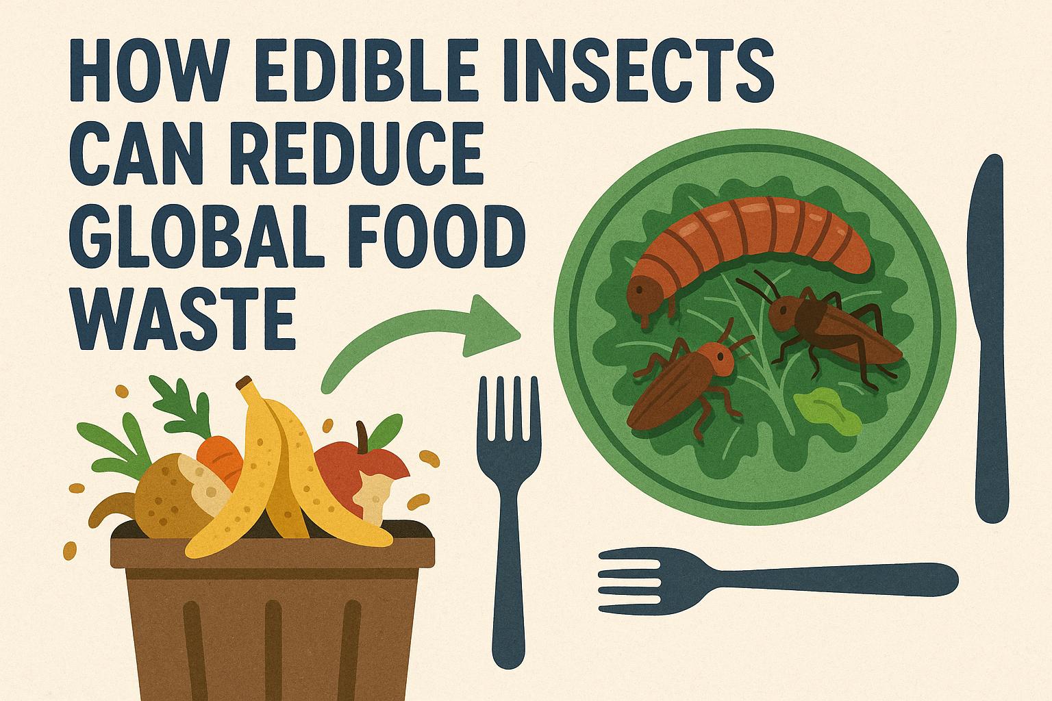 How edible insects can reduce global food waste.