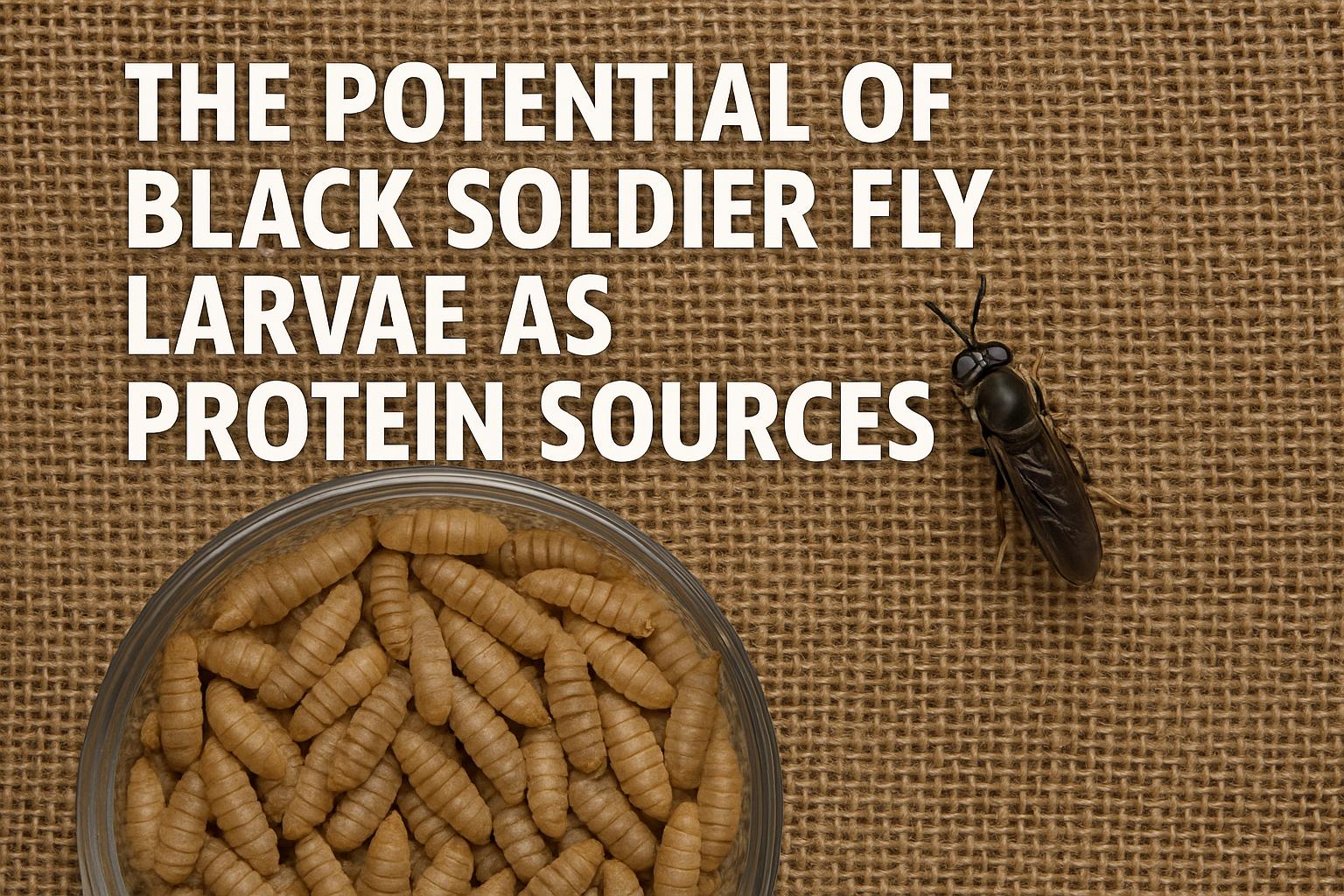 The potential of black soldier fly larvae as protein sources.