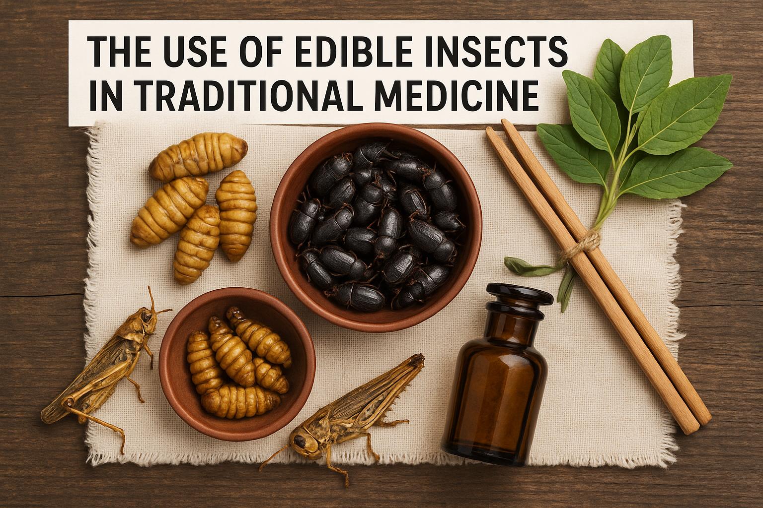 The use of edible insects in traditional medicine.